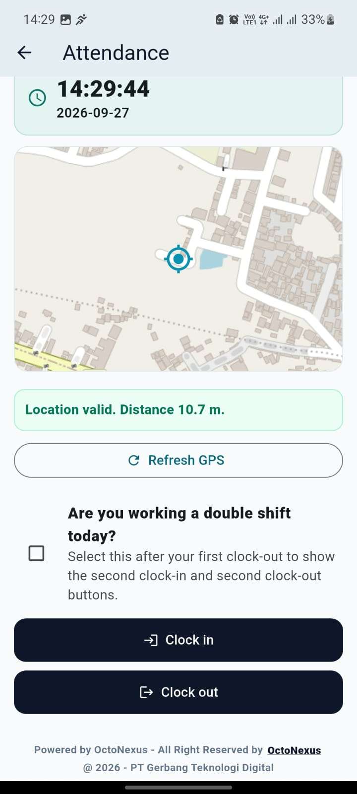 NexHourlyAid GPS attendance validation